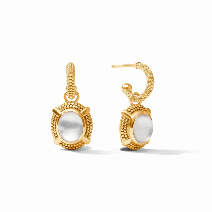 Julie Vos - Cabochon Hoop & Charm Earring