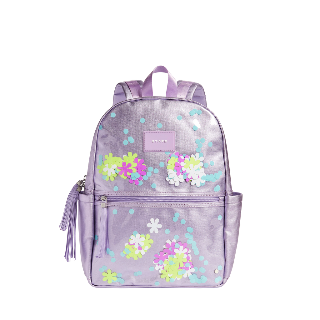 Mackenzie Pink & Navy Puppy Girls Backpack