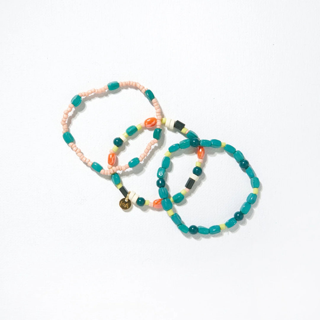 Kelsey Mixed Trio Stretch Bracelets Desert