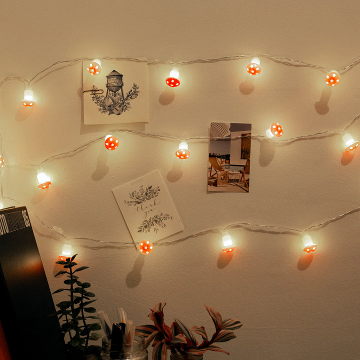 Kikkerland - Mushroom String Lights