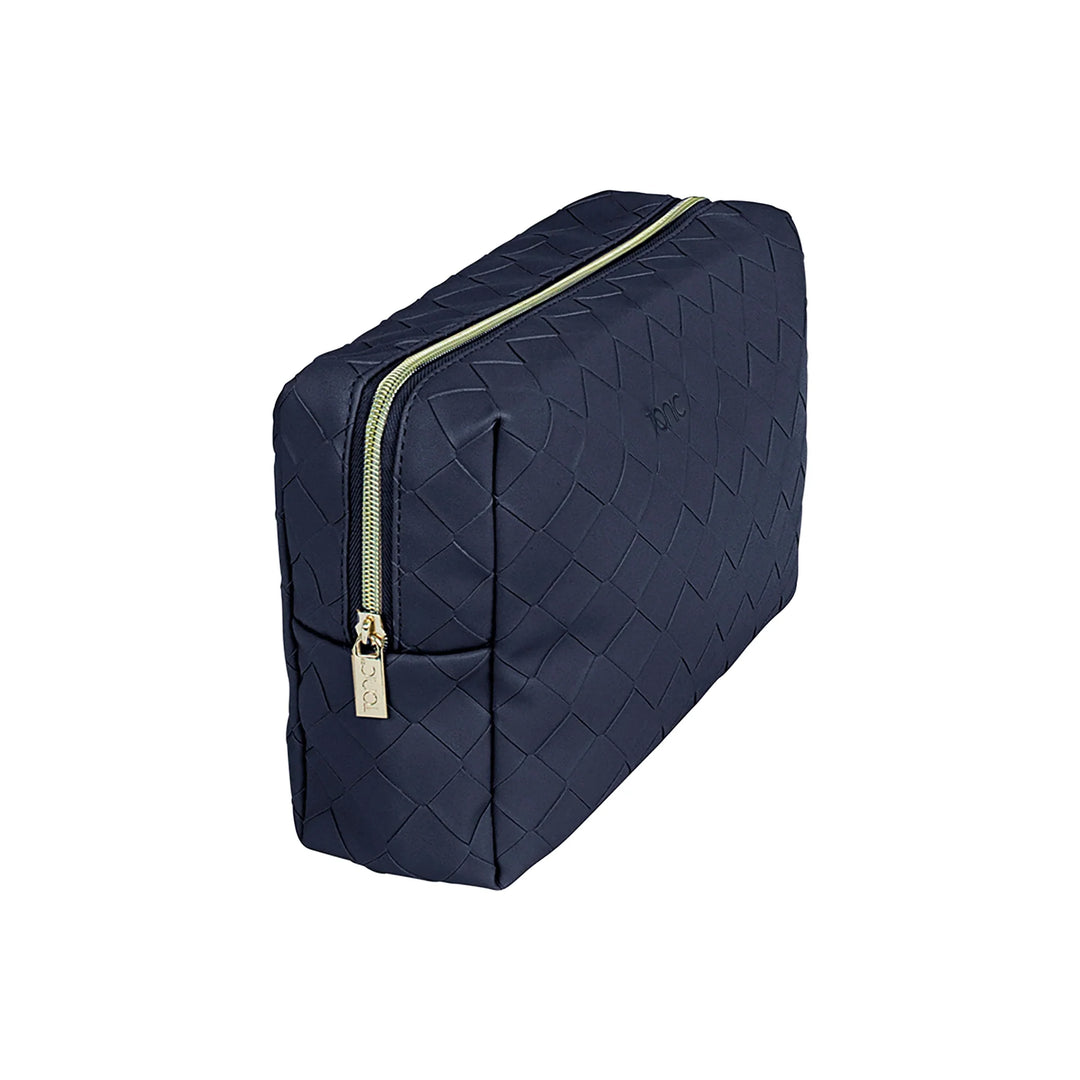 Large Beauty Bag - Woven Navy