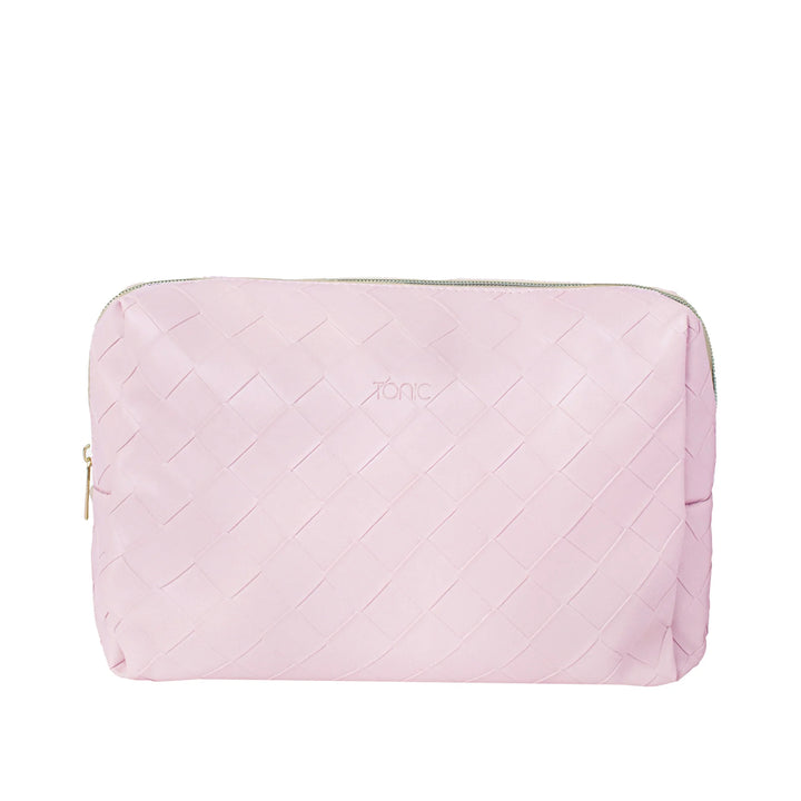 Large Beauty Bag - Woven Peony