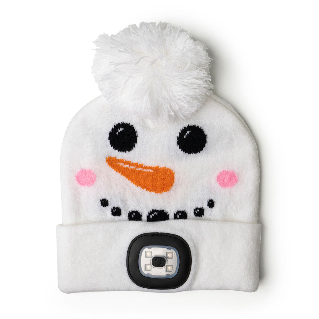 NightScope - Kid's Christmas LED Pom Beanie Hat