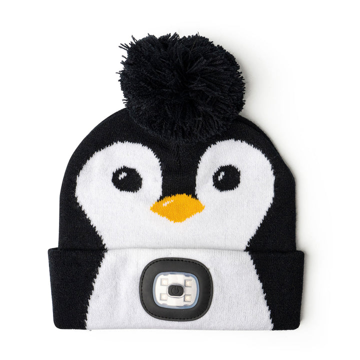 NightScope - Kid's Christmas LED Pom Beanie Hat