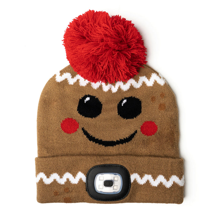 NightScope - Kid's Christmas LED Pom Beanie Hat