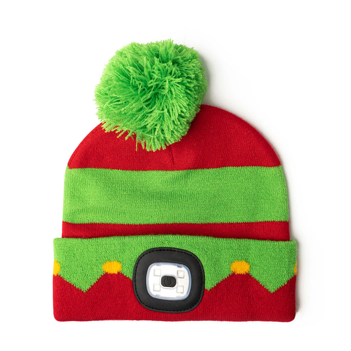 NightScope - Kid's Christmas LED Pom Beanie Hat