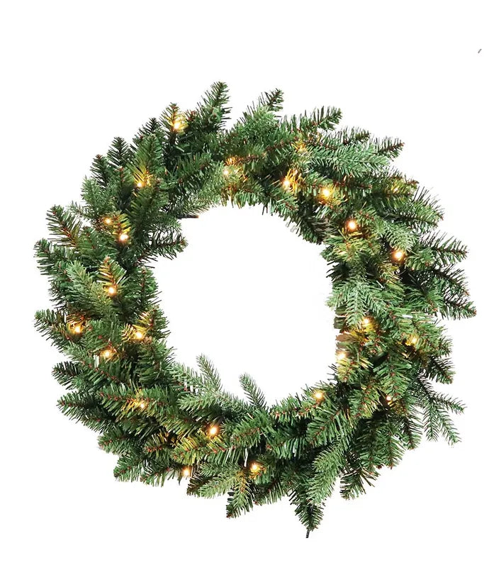 Jackson Pine Pre-Lit Battery-Operated Wreath