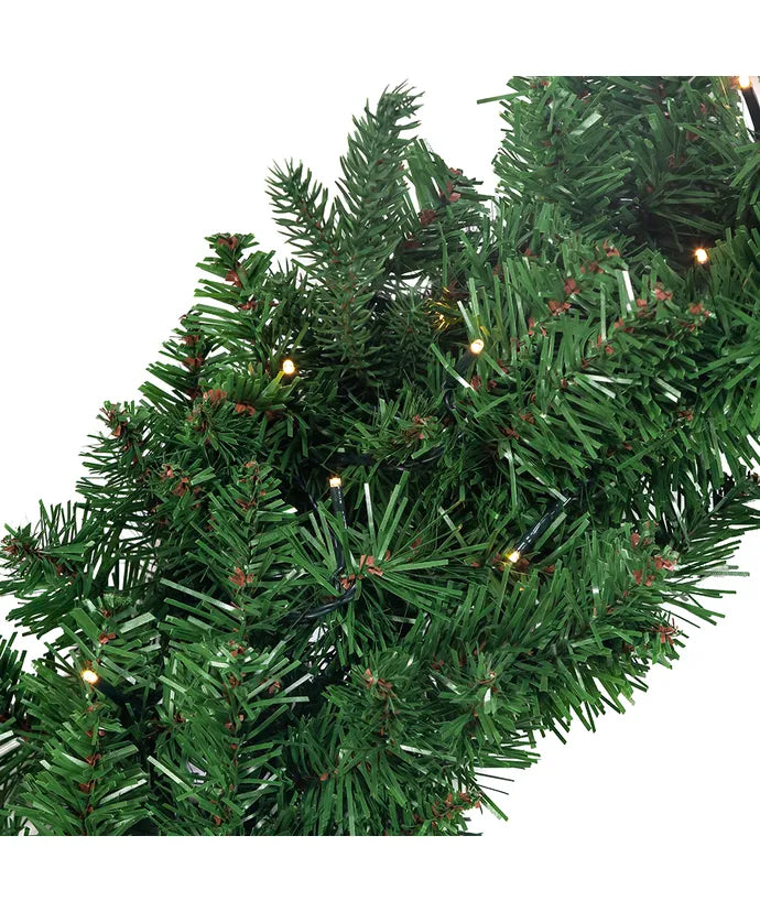 Jackson Pine Pre-Lit Battery-Operated Wreath