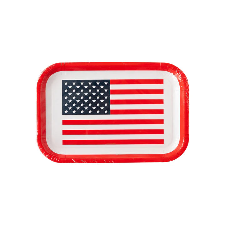 My Minds Eye - American Flag Paper Plates – Sunset & Co.