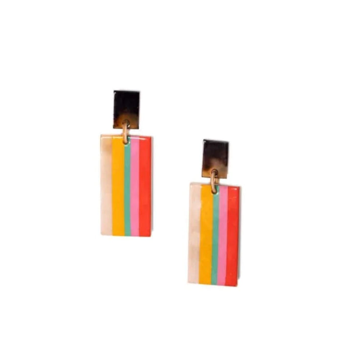 Sunshine Tienda - Striped Cabana Earrings