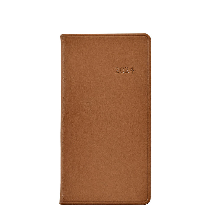 Pocket Daily 2024 Datebook - British Tan