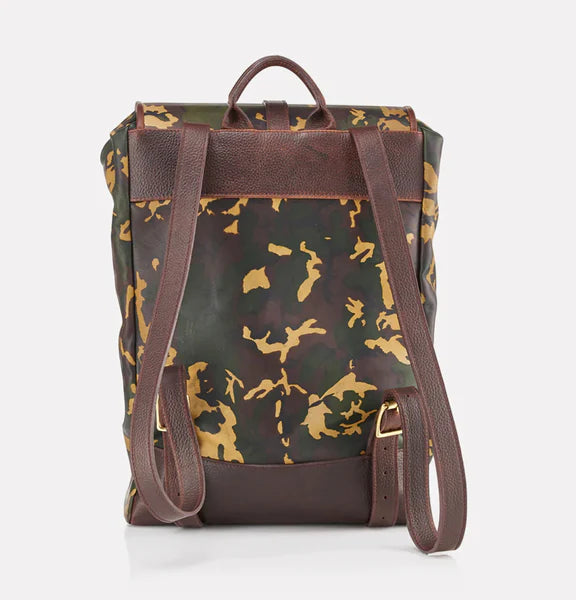 Prince of Scots - Wanderlust Cotswold Leather Backpack - Tan Camo