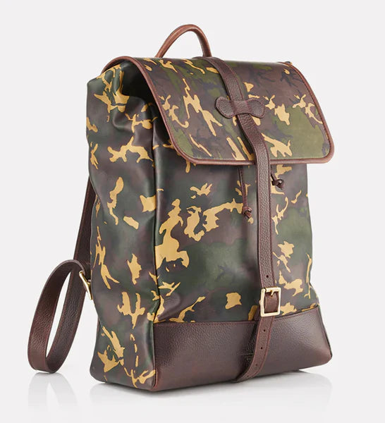 WANDERLUST Leather Duffle Bag ~ Tan Camo – Prince of Scots