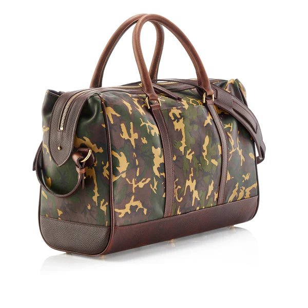 Prince of Scots - Wanderlust Leather Weekender - Tan Camo