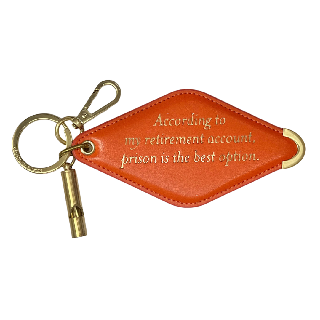 Funny Phrase Hotel Tag Keychain