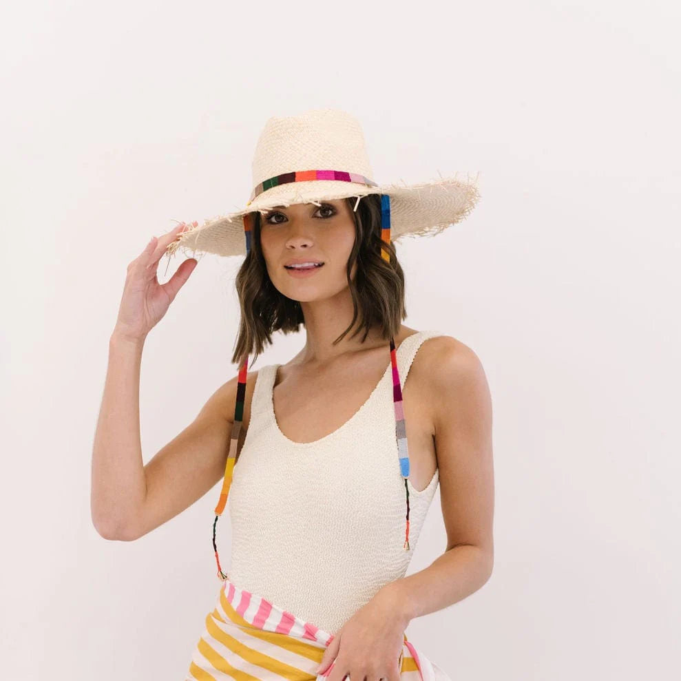 Sunshine Tienda - Rosita Wide-Brim Fringe Hat