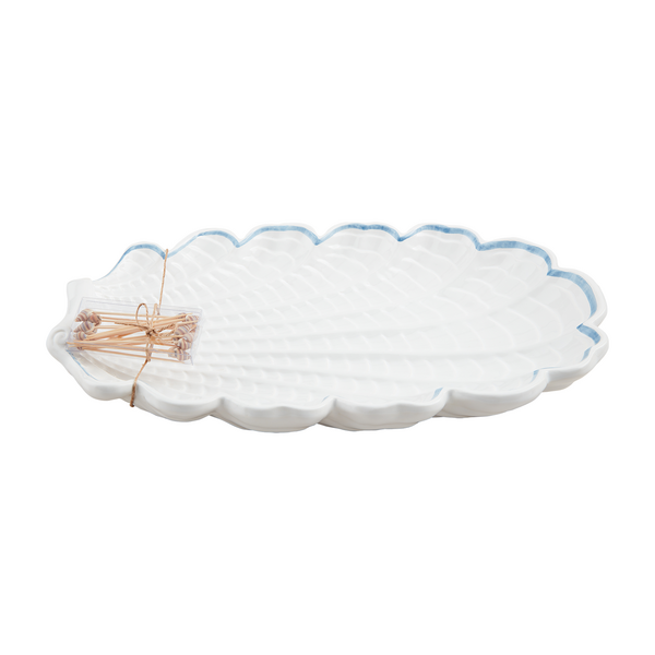 Ruffled Sea Shell Platter