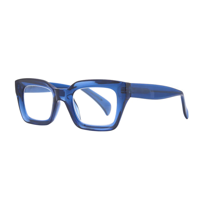 Ryan Simkhai Eyeshop - Sophie Readers - Transparent Blue