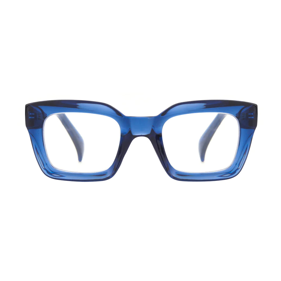 Ryan Simkhai Eyeshop - Sophie Readers - Transparent Blue