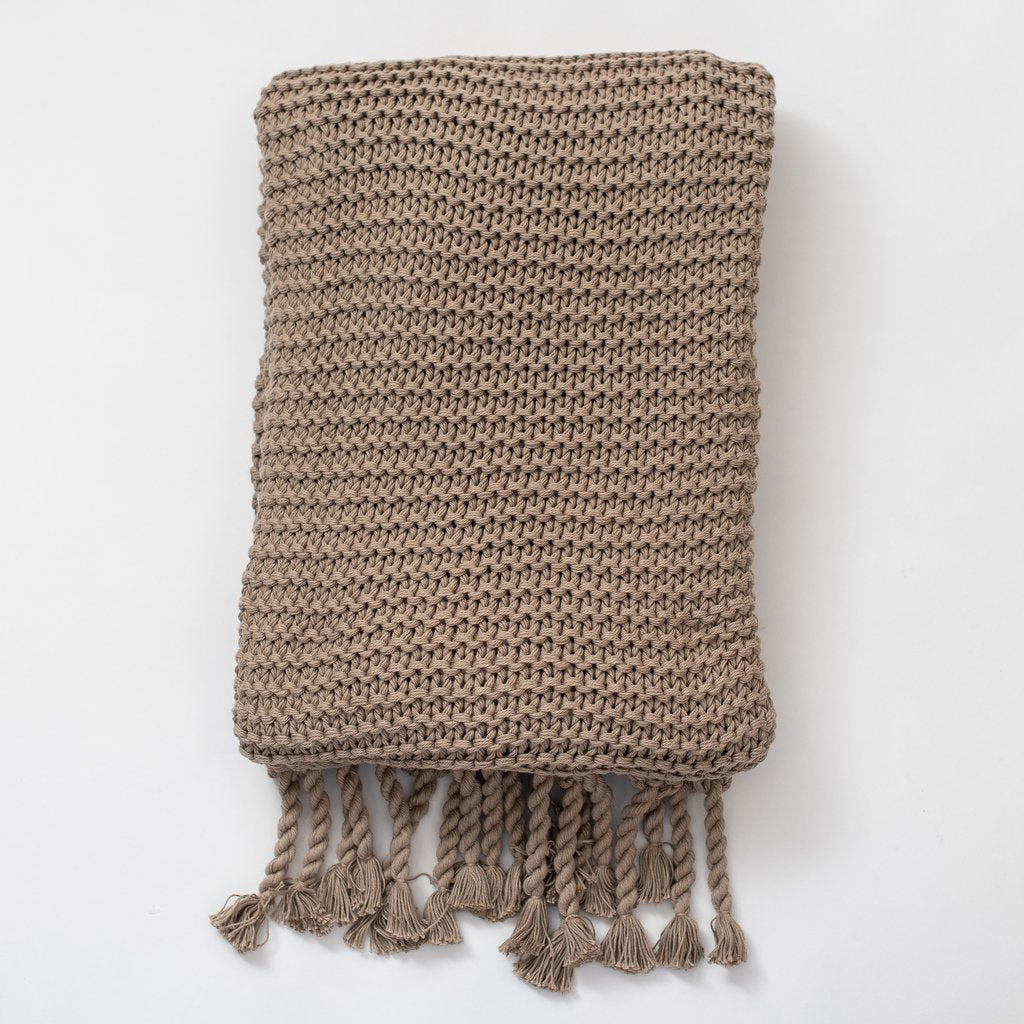 Organic Cotton Comfy Knit Throw