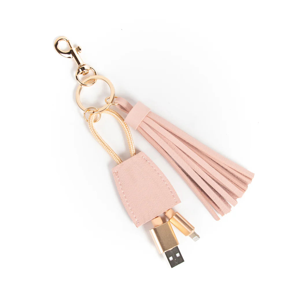 Tassel Keychain with USB Cord