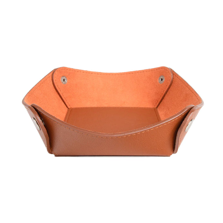 Leather Throw All Holder Tray