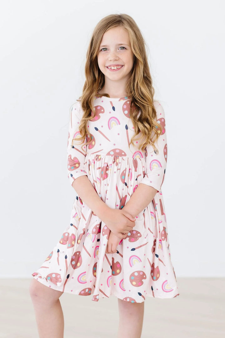 Mila & Rose - Girl's Art Class Twirl Dress