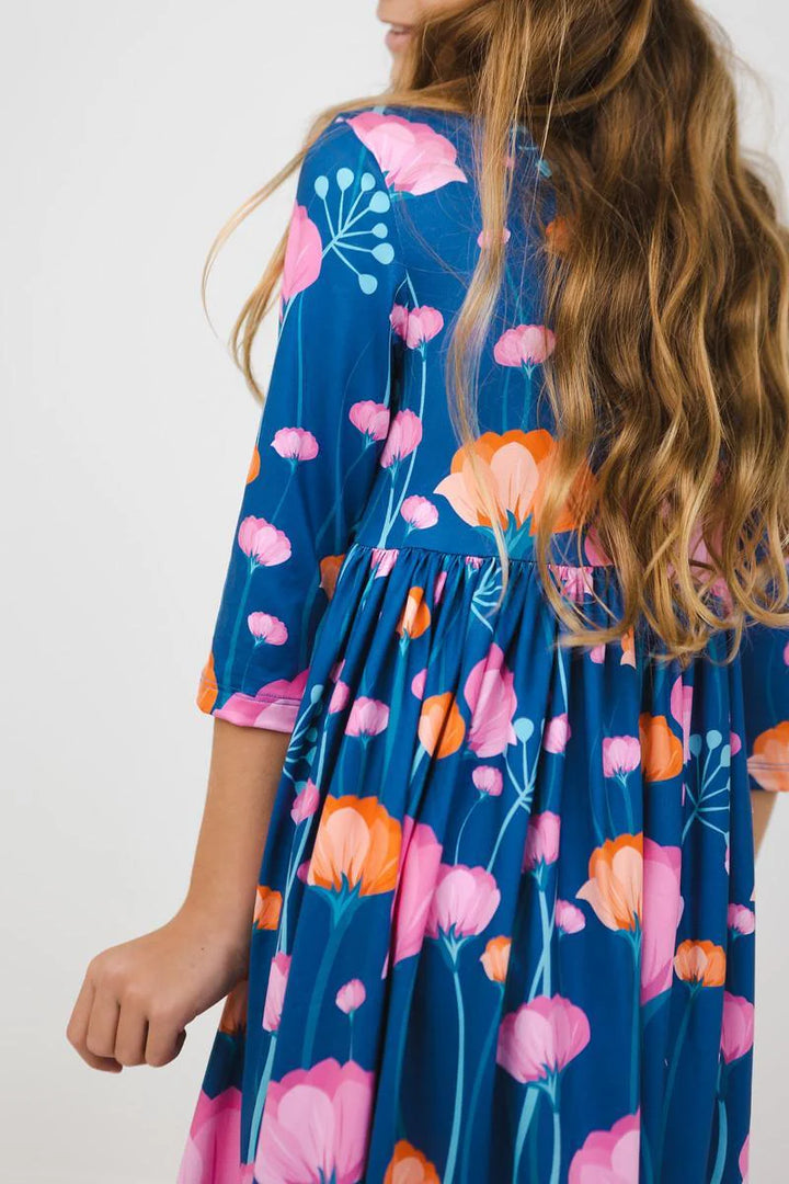 Mila & Rose - Girl's Poppies Twirl Dress