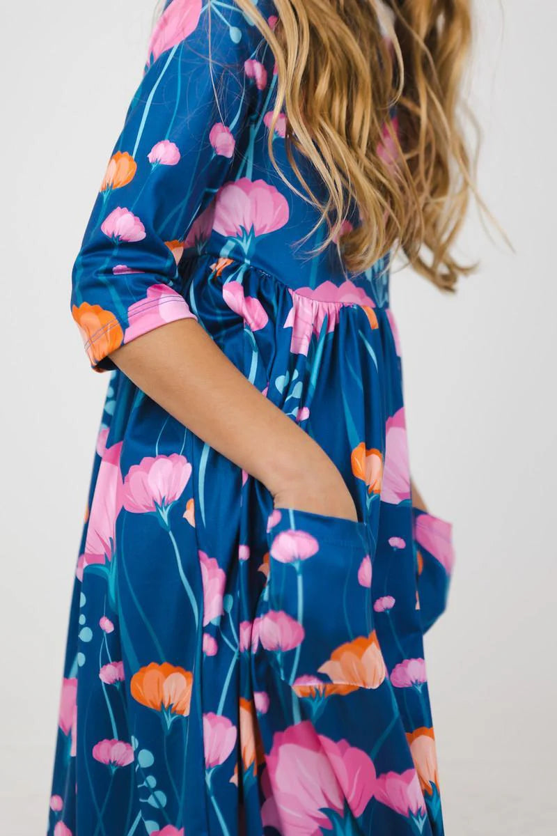 Mila & Rose - Girl's Poppies Twirl Dress