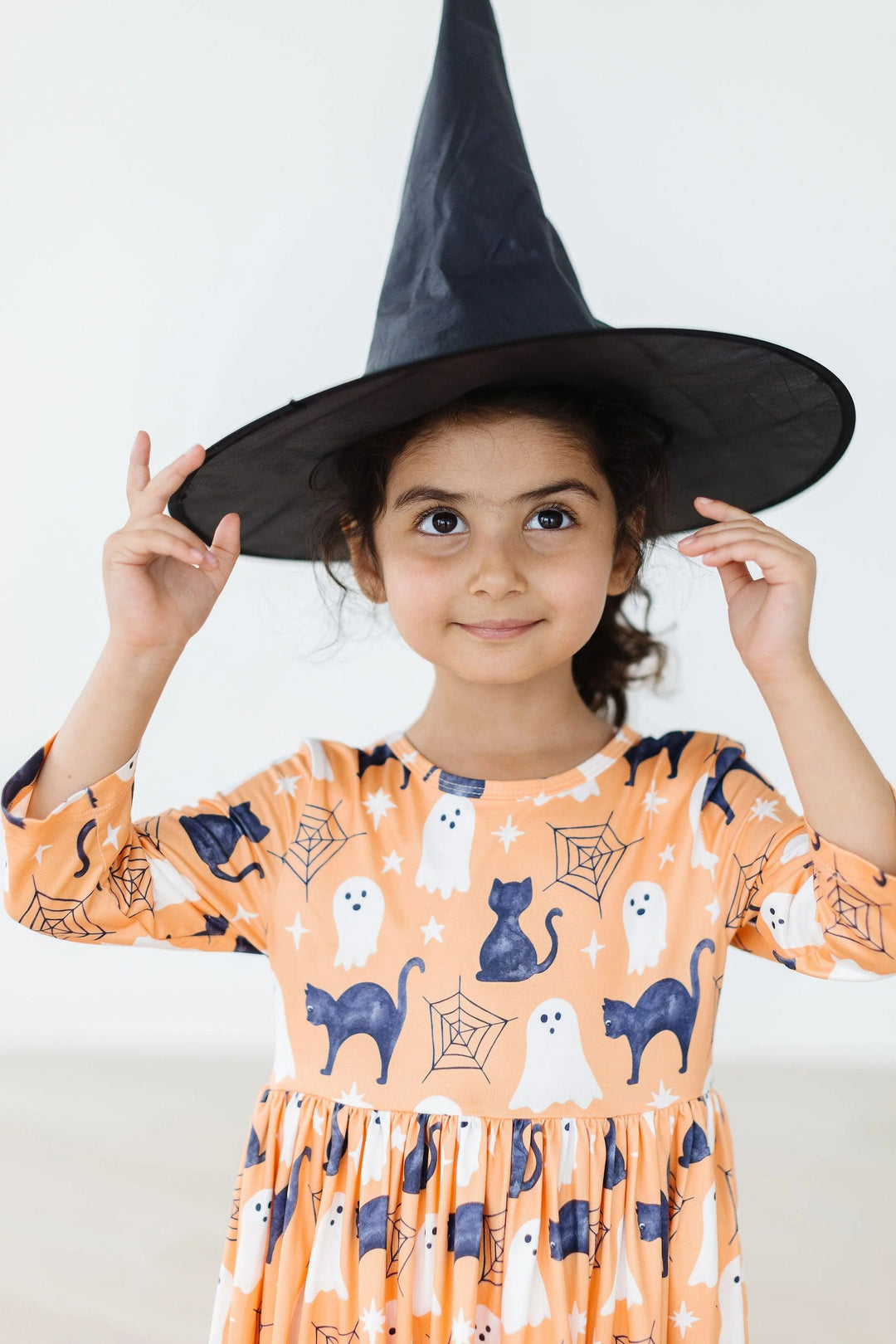 Mila & Rose - Girl's Spooky Kitty Twirl Dress