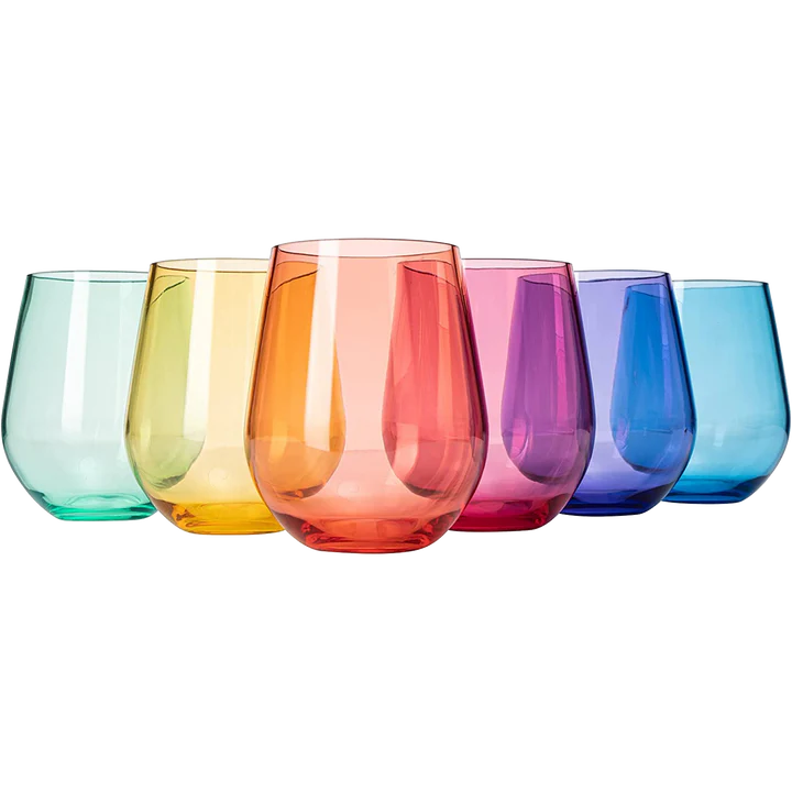 Unbreakable Colorful Stemless Glass