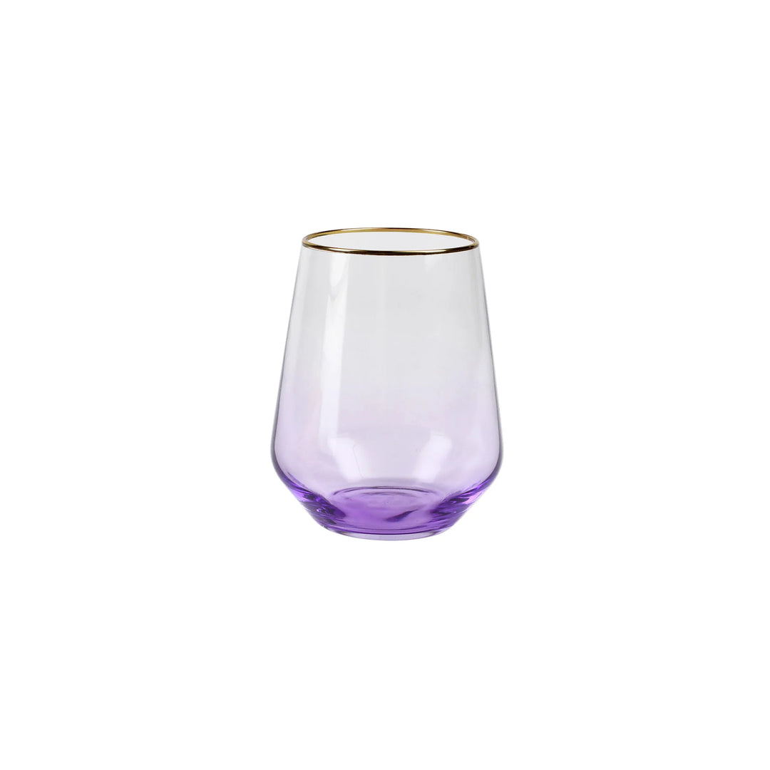 Vietri - Rainbow Stemless Wine Glass