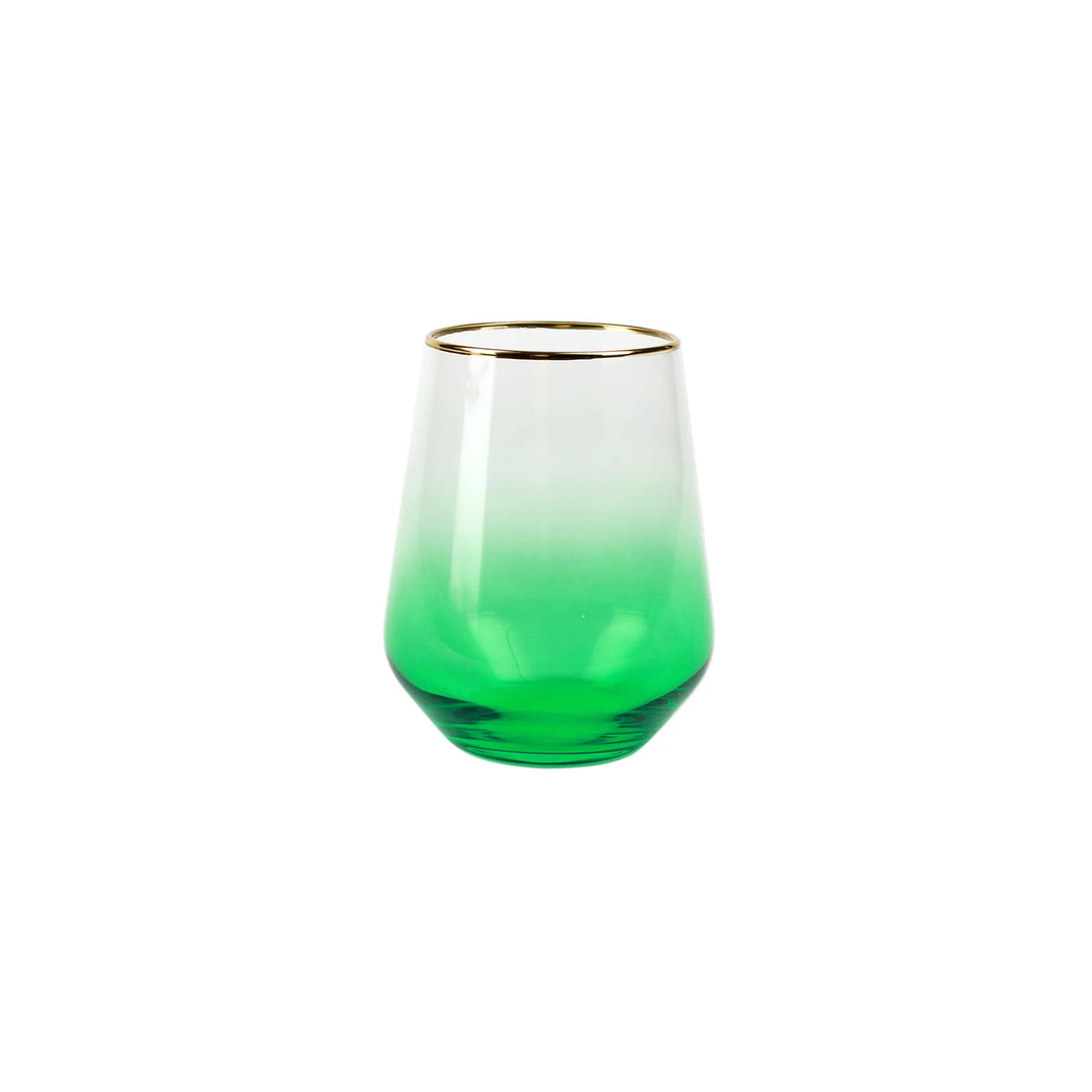 Vietri - Rainbow Stemless Wine Glass