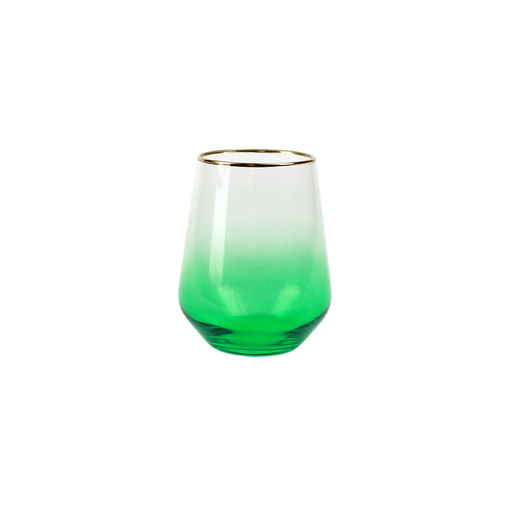 Vietri - Rainbow Stemless Wine Glass