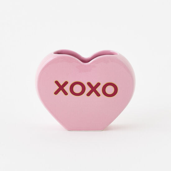 XOXO Conversation Heart Vase