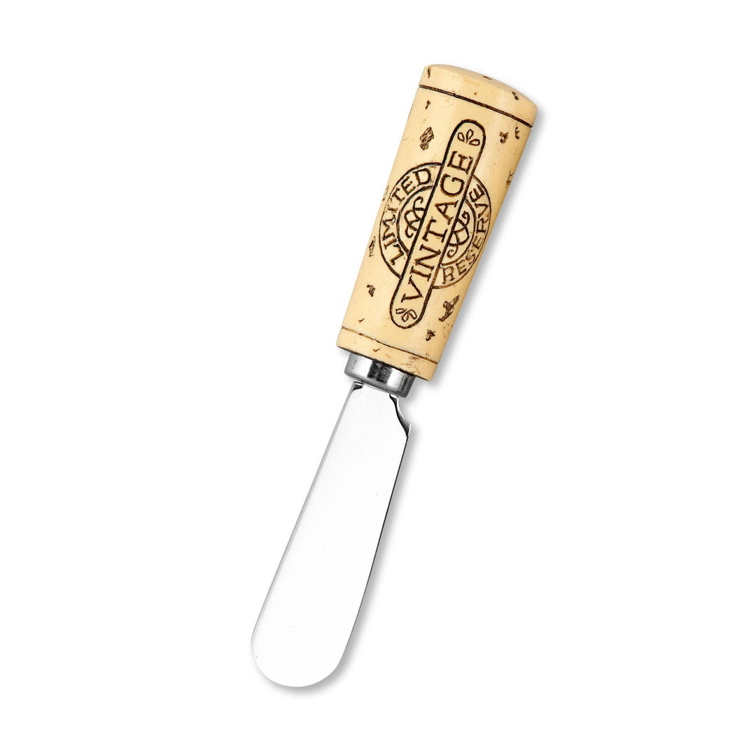 Vintage Wine Cork Cheese Spreader