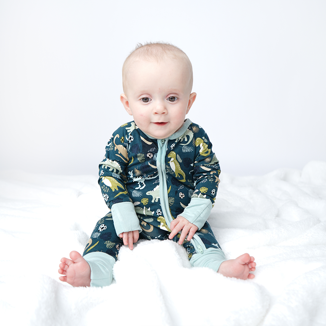 Emerson and Friends - Prehistoric Friends Bamboo Baby Pajamas