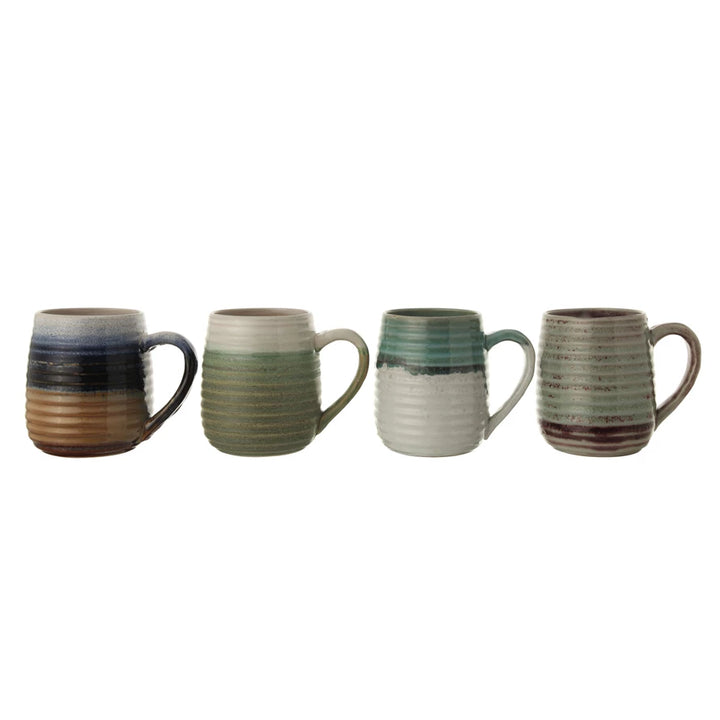 Glazed Stoneware Mug - Assorted