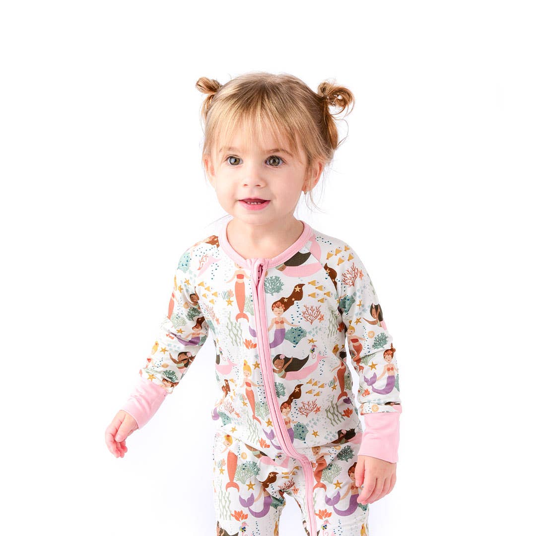 Emerson and Friends - Mermaid Making Waves Bamboo Baby Pajamas