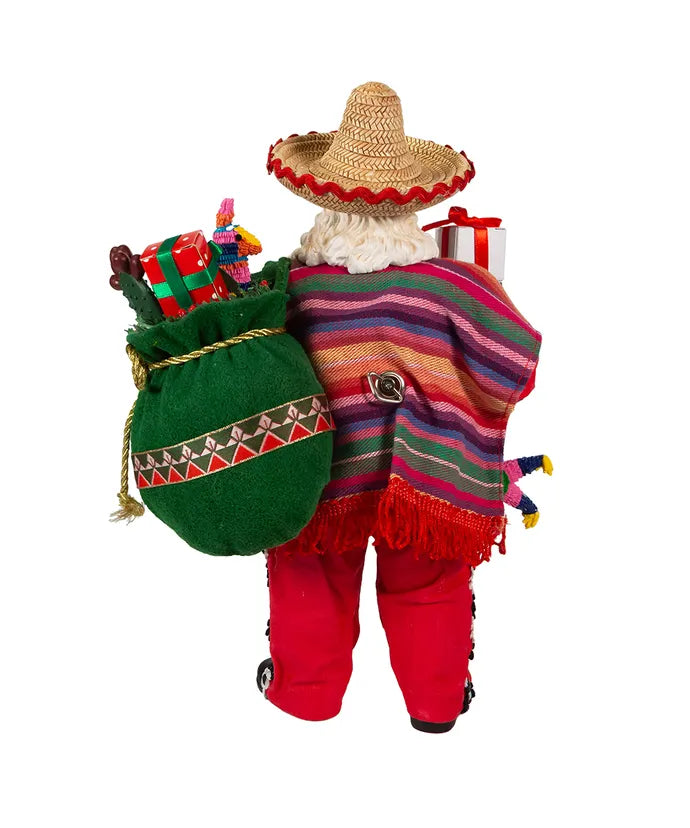 Musical Mexican Santa Figure