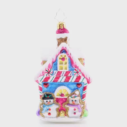 Christopher Radko - Candy Coated Cottage Ornament