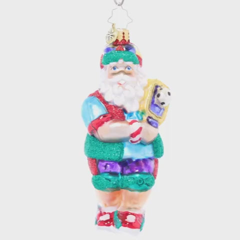 Christopher Radko - Pickleball Pro Santa Ornament