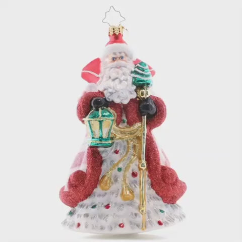 Christopher Radko - Peppermint Sparkle Nicholas Ornament