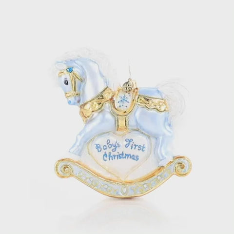 Christopher Radko - Baby's First Christmas Foal Ornament