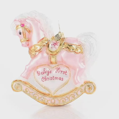 Christopher Radko - Baby's First Christmas Filly Ornament