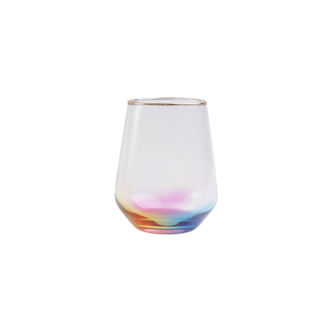 Vietri - Rainbow Stemless Wine Glass