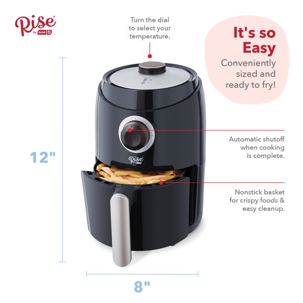 Rise by Dash - 2-Quart Compact Air Fryer Oven