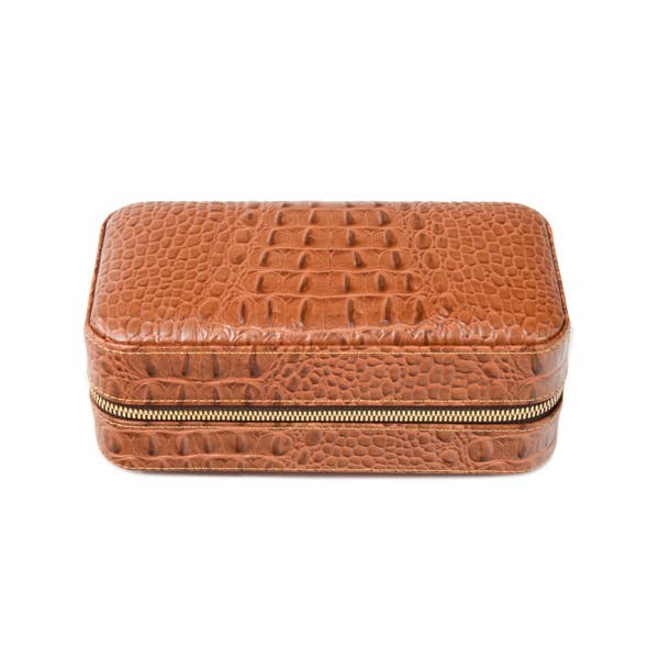 Cigar Travel Humidor Case - Brown Croc