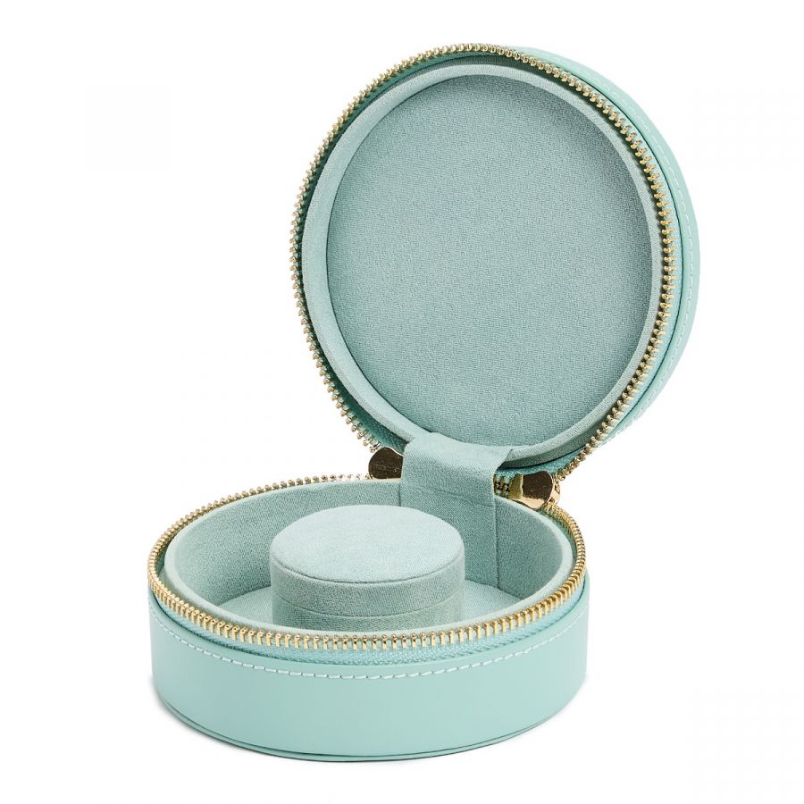 Sophia Mini Zip Jewelry Case - Jade