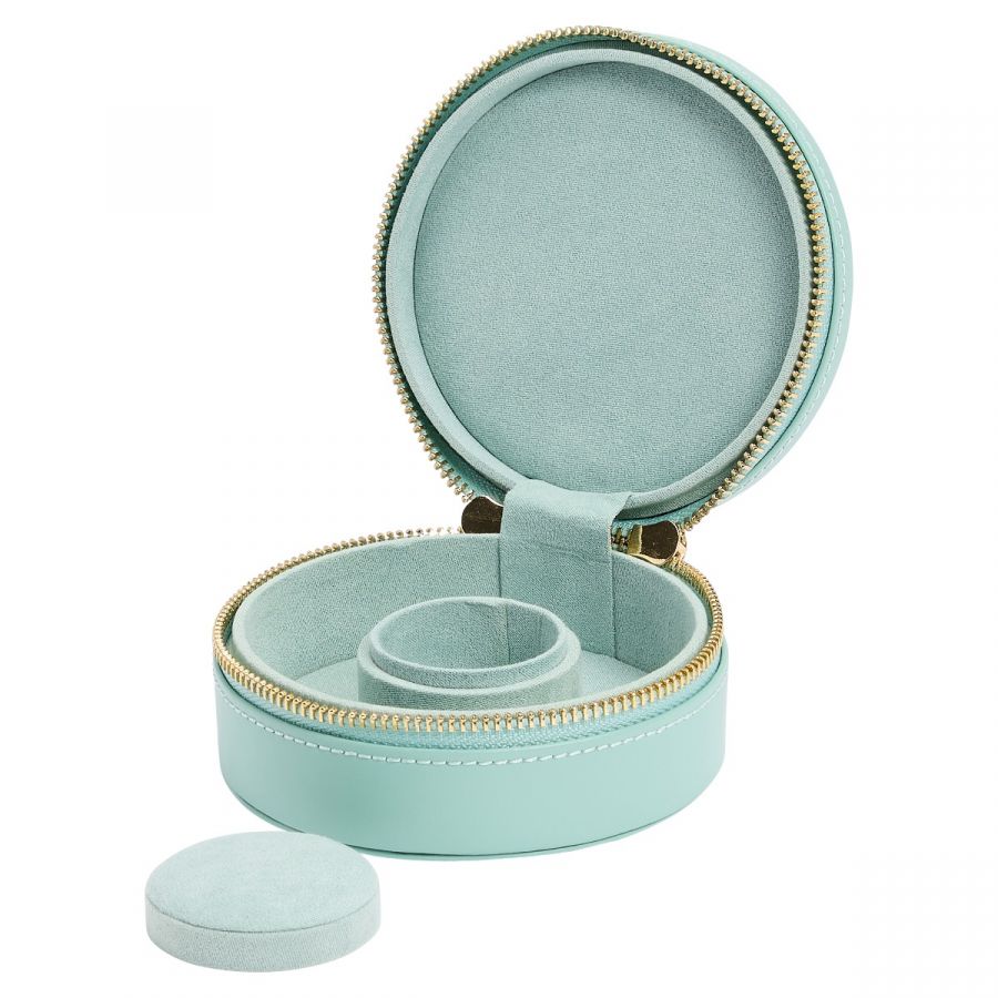 Sophia Mini Zip Jewelry Case - Jade